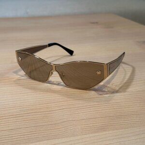 Versace Shield Sunglasses - Gold